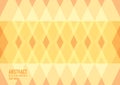 Polygon abstract on yellow background. Light yellow vector shining triangular pattern. An elegant bright illustration. Triangular Royalty Free Stock Photo