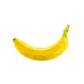 Polygon banana art image. vector illustration