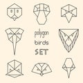 Polygon birds set