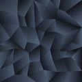 Polygon black crystal background with connecting lines structure