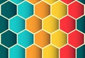 Polygon colorful seamless pattern, background