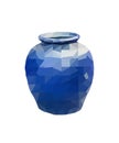 Polygon Earthenware jar Royalty Free Stock Photo