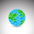 Polygon Globe Icon