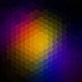 Polygon gradient pattern of hexagons. Vector illustration. Colorful mosaic background for design. Backdrop shades of red