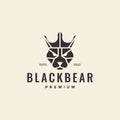 Polygon head bear grizzly hipster logo design vector graphic symbol icon illustration creative idea Royalty Free Stock Photo