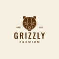 Polygon head bear grizzly logo design vector graphic symbol icon illustration creative idea Royalty Free Stock Photo