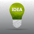 Polygon idea light bulb