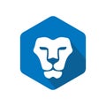 Polygon lion logo design