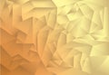 Polygon pattern abstract background, gold and brown theme shade