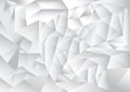 Polygon pattern abstract background, white and grey theme
