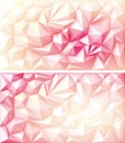 Polygon Polygonal Geometric Triangle Multicolored Red Pink Yellow Ruby Backgrounds Royalty Free Stock Photo