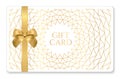 Gift card with abstract geometry pattern triangle texture golden bow