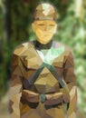 Polygon soldier army.