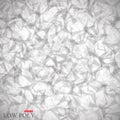 Polygonal Abstract background. Low poly, molecule and communication . Vector Illustration Royalty Free Stock Photo