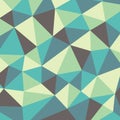 Polygonal abstract background - vector pattern in yellow, green, aquamarine, brown colors