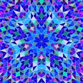 Polygonal abstract dynamic circular tiled pattern background Royalty Free Stock Photo