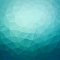 Polygonal abstract geometric dark blue triangular low poly style