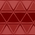 Polygonal abstract geometrical triangle mosaic in tawny port color gradient background