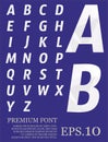 Polygonal alphabat font vector eps.10 Royalty Free Stock Photo
