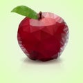 Polygonal apple Royalty Free Stock Photo