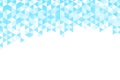 Polygonal blue mosaic background. Abstract low poly vector illustration. Triangular pattern, copy space. Template Royalty Free Stock Photo