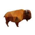Polygonal Buffalo Royalty Free Stock Photo