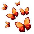 Polygonal butterflies