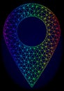 Polygonal Carcass Spectrum Mesh Vector Local Map Marker