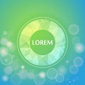Polygonal circle and light cloudy circles like bokeh effect
