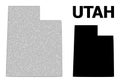 Polygonal 2D Mesh High Detail Vector Map of Utah State Abstractions