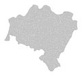 Polygonal 2D Mesh High Resolution Raster Map of Lower Silesia Province Abstractions