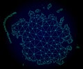 Polygonal 2D Mesh Vector Map of Micronesia Island