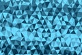 Polygonal dark blue mosaic background. Abstract low poly vector illustration. Triangular pattern in halftone style Royalty Free Stock Photo