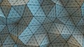 Polygonal geometric grey surface 3D render Royalty Free Stock Photo