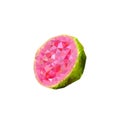 Polygonal guava Royalty Free Stock Photo