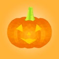 Polygonal Halloween pumpkin