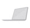 Polygonal laptop isometric b w 1 4mp 1 dt