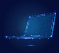 Polygonal laptop isometric blue 1 4mp 2 dt