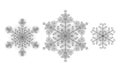 Polygonal low poly festive snowflake. Isolated 3D detailed render geometric triangle greeting card. Ice snow crystal