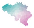 Polygonal map of Belgium.