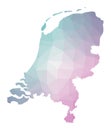 Polygonal map of Netherlands.