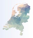 Polygonal map of Netherlands