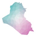 Polygonal map of Republic of Iraq.