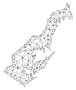 Polygonal 2D Mesh Vector Map of Monaco