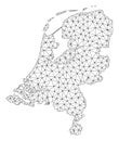 Polygonal 2D Mesh Vector Map of Netherlands