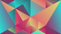 Polygonal minimal dynamic gradient triangle mosaic desktop background Royalty Free Stock Photo