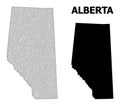 Polygonal Network Mesh High Resolution Vector Map of Alberta Province Abstractions