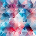 Polygonal pattern with eye-catching composition and translucent geometries (tiled)