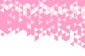 Polygonal pink mosaic background. Abstract low poly vector illustration. Triangular pattern, copy space. Template Royalty Free Stock Photo