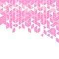 Polygonal pink mosaic background. Abstract low poly vector illustration. Triangular pattern, copy space. Template Royalty Free Stock Photo